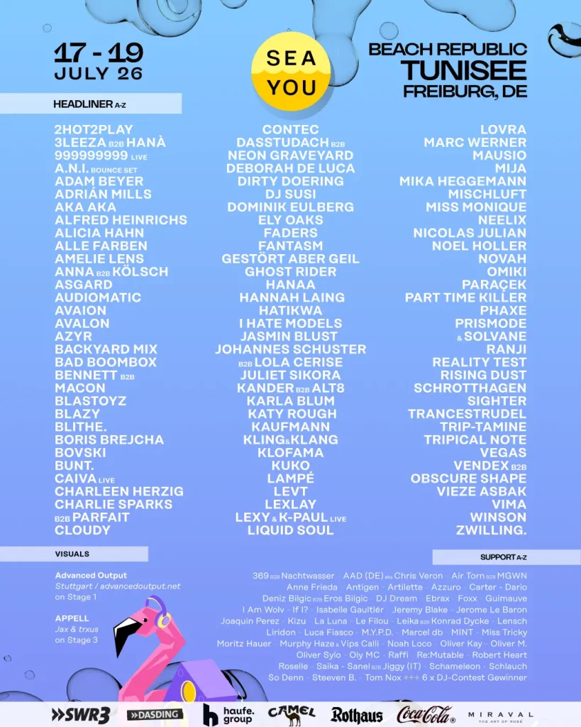 L'affiche du Sea You Festival 2026